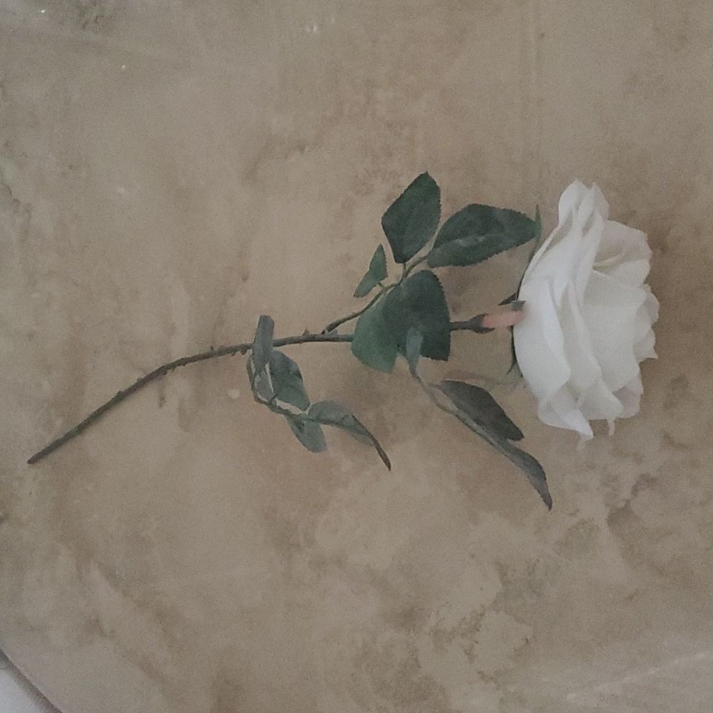 **SALE**Faux White Rose